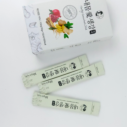 정선사위 국내산 수제 생강 착즙원액 무첨가 발효 목감기에 좋은 차 스틱